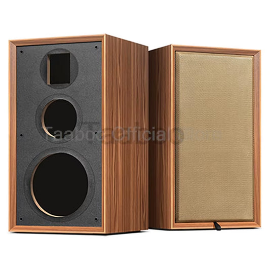 8-Inch Three-Way Labyrinth Bookshelf Speaker Enclosure for DIY High-Fidelity Audio - Artisan Wooden Passive Speaker Box