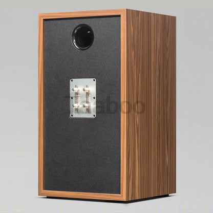 8-Inch Three-Way Labyrinth Bookshelf Speaker Enclosure for DIY High-Fidelity Audio - Artisan Wooden Passive Speaker Box